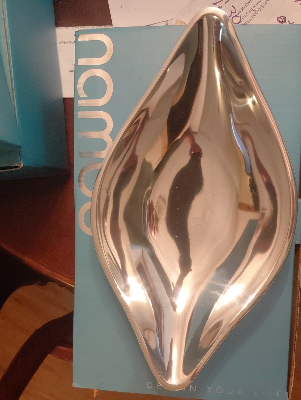 Nambe Polished Alloy Decorative Tray - Silver Finish